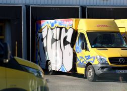 Paketautos Bei Jena Mit FCC Graffiti Besprueht 09